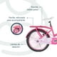thumbnail image 3 of Bicicleta Queen Aro 20 Rosada, 3 of 3