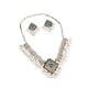 thumbnail image 3 of Conjunto De Aretes De Collar Vintage Magnífico De Moda Para Fiesta De Aniversario De Graduación Rombo Verde, 3 of 5