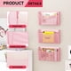 thumbnail image 4 of Organizador De Archivos De Pared De Malla Rosa Con 3 Compartimentos, 4 of 7