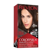 Tinte Para El Cabello Revlon Colorsilk 20, Marrón Y Negro, Paquete De 9