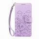 thumbnail image 2 of Funda Cartera para Google Pixel 10/10 Pro Perro Cachorro Grabado con Tarjetas Soporte Correa Morado, 2 of 6