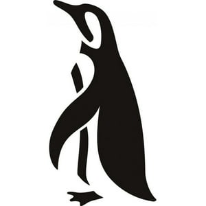 Rienda Libre Graphics - Decomural Penguin Outline Arctic Animals Ws-18006