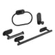 thumbnail image 5 of Juego De Accesorios De Baño Kit De Accesorios De Baño 4 Piezas Estante Toallero Juegos Negro, 5 of 5