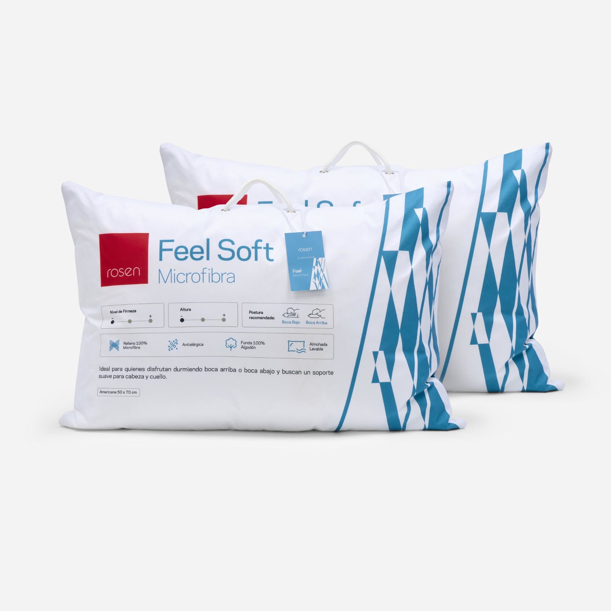 Set Almohada Soft 100% Algodón 50x70 cm