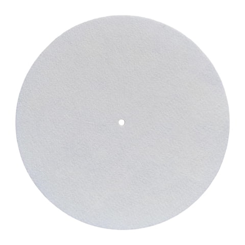 Bothyi - Alfombrilla Para Plato Giratorio, Alfombrilla Para Fonógrafo De 12 Pulgadas, Alfombrilla Para Tocadiscos, Tocadiscos, Color Blanco
