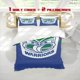 thumbnail image 1 of 3pcs Oakland Warriors Logo Stripe Print Three Piece Bedding Set Soft Quilt Cover And Two Pillowcases, 1 of 5