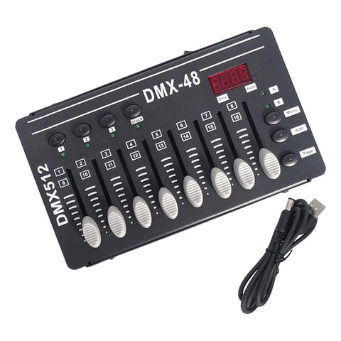 Magideal - Controlador Dmx, Control De Luz Dmx, Luz De Discoteca, Luz De Escenario, Clubes, Espectáculos De Luz, Consola Dmx Portátil, Controlador De Luz Dmx