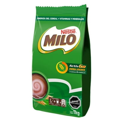Saborizante Para Leche Chocolate Bolsa Activgo 1 Kg Nestle