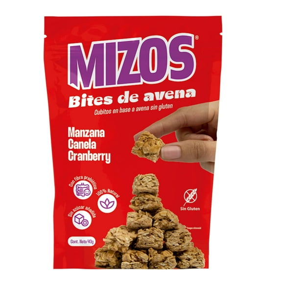 Bites De Avena Con Manzana, Cranberries Y Canela 40G, 40 g