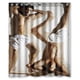 thumbnail image 1 of Cortina de ducha para baño con ganchos, tamaño 60 x 72 pulgadas, 1 of 3