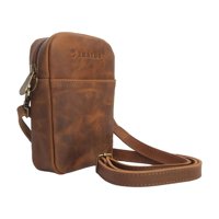 Cartera De Cuero Canela Café Tratur