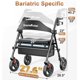 thumbnail image 3 of Rollator Walker Soundfuse SOUNDFUSE Bariatric, 500 libras, 3 of 9