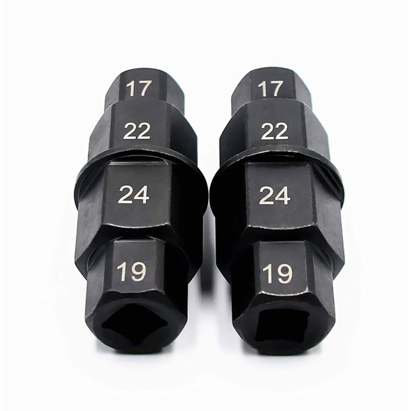 Herramienta de eje hexagonal Onbelon 2 piezas 17/19/22/24 mm con conexión de 3/8"