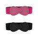 thumbnail image 1 of INSPIRE CHIC 2Pcs Cinturones de Cintura Elásticos con Hebilla de Cuero Sintético en Forma de 8 para Mujeres, 1 of 7