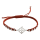 thumbnail image 1 of Pulsera hilo nudo de brujas plata con esferas ajustable, 1 of 3