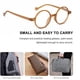 thumbnail image 3 of Gafas de lectura con montura redonda personalizadas, remaches, gafas Prince, gafas de lectura para personas mayores, 3 of 6