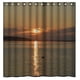 thumbnail image 1 of Cortina de ducha con diseño de atardecer en el atardecer, juego de cortinas de baño con ganchos, tamaño 36 x 72 pulgadas, 1 of 3