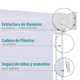 thumbnail image 4 of Cortina Roller Blackout Blanco 180 X 250 Cm Sunfree, 4 of 10
