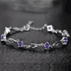 thumbnail image 3 of C pulsera de plata fina S925 amatista Lila púrpura, 3 of 3