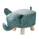 thumbnail image 3 of Banco De Elefante, Taburete Otomano De Almacenamiento De Madera Para Decoración De Habitaciones De Invitados, Azul Al Aire Libre, 3 of 5