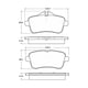 thumbnail image 2 of Pastillas Freno para auto Mercedes Benz GLE63 AMG 2012-2019 Trasero, 2 of 4