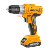 Taladro Atornillador Ingco + Bateria 1,5Ah Y Cargador Normal 12V/10Mm