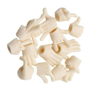 Genérico - Muñecas En Miniatura, Modelo De Mano, Figura De Acción De Repuesto Para Muñecas, Juego De Simulación, Súper Blanco