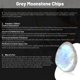 thumbnail image 5 of Fragmentos de Cristal Howlite Natural Orientrea 500 g 8‑12 mm, 5 of 6