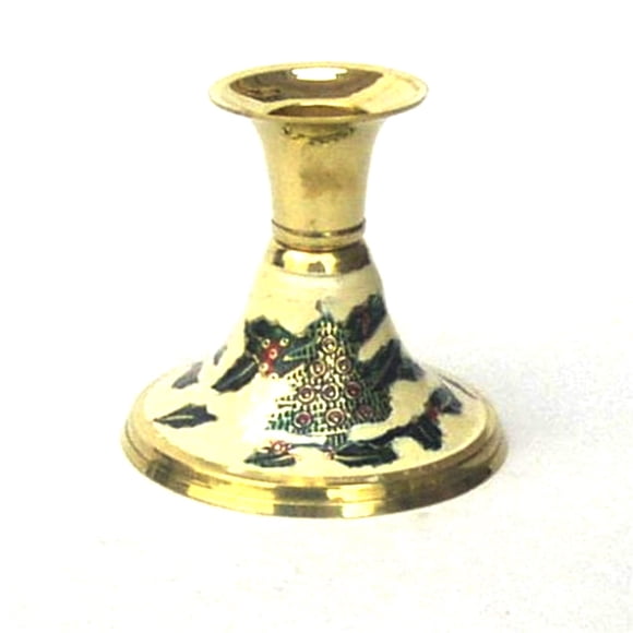 Portavelas India Overseas Trading Corporation, latón, 7,62 cm