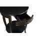 thumbnail image 5 of Mesa auxiliar redonda de madera Acme Alysa de 1 cajón, color negro, 5 of 7