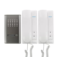 Philco - Portero Eléctrico + 2 Citófonos Frente Metálico Pr-20