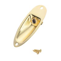 Bothyi - Placa De Conector De Guitarra Eléctrica Diy Placa De Guitarra Salida De Guitarra Cargada Jack De Salida De Guitarra Dorado