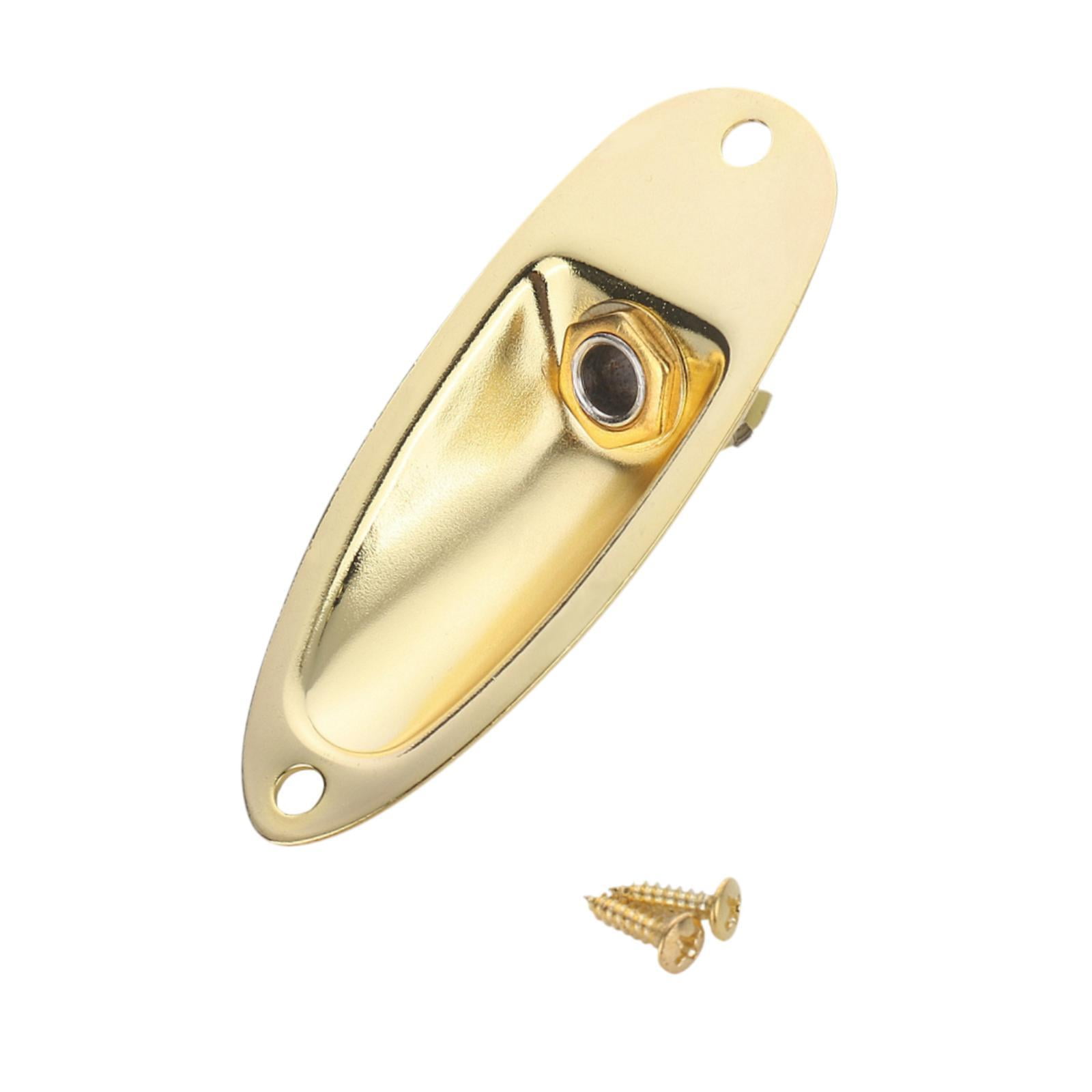 Bothyi - Placa De Conector De Guitarra Eléctrica Diy Placa De Guitarra Salida De Guitarra Cargada Jack De Salida De Guitarra Dorado