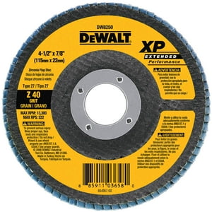 Dewalt - Disco De Solapa Dw8250 40G Xp De 4 5 Pulgadas