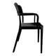 thumbnail image 4 of Silla Plástica Con Apoya Brazos Minimal Negro Dvp, 4 of 5