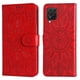thumbnail image 2 of Funda tipo cartera FOXDOCK para Samsung Galaxy A12 , diseño girasol en relieve, cuero PU, cierre magnético, soporte y tarjetero, 2 of 5