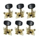 thumbnail image 3 of 6 uds 3L3R clavijas de de guitarra cabeza de máquina clavijas de afinación de guitarra derecha izquierda para guitarra acústica instrumentos , negro, 3 of 5
