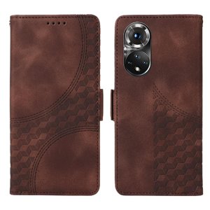 Carcasa Foxdock Honor 50 5G De Cuero Pu, Diseño Acolchado Clásico, Protección Contra Caídas Y Rayones