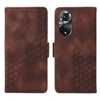 Carcasa Foxdock Honor 50 5G De Cuero Pu, Diseño Acolchado Clásico, Protección Contra Caídas Y Rayones