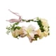 thumbnail image 1 of Corona Floral Tocado Guirnalda Diademas Para Vacaciones Boda Festival Fiesta Rosa Amarillo, 1 of 5