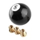thumbnail image 1 of Perilla de cambio de marchas para coche, bola redonda genérica, acrílico, accesorios creativos para automoción 8, 1 of 5