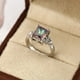 thumbnail image 3 of Stunning Square Zircon Bridal Ring - Perfect for Engagement, Wedding, and Anniversary Gifts, 3 of 4