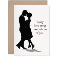 Tarjeta De Felicitación Giftzie Every Love Song Happy Anniversary