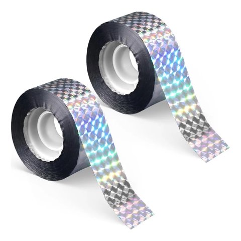 Genérica - 100M Cinta Espanta Pajaros Reflectante Para Huerta Y Jardín (50M/Roll)