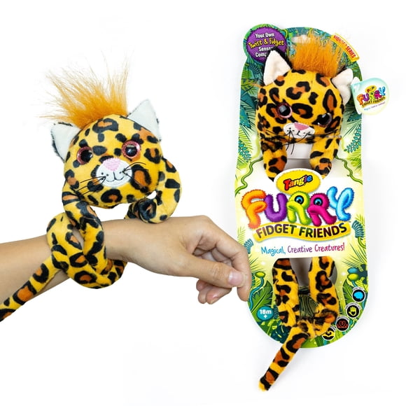 Juguete inquieto TANGLE Furry Fidget Friends Wisdom The Leopard