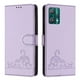 thumbnail image 1 of Funda tipo cartera FOXDOCK para Motorola Edge Plus 2023 con soporte, ranuras, RFID, diseño de gato, 1 of 5