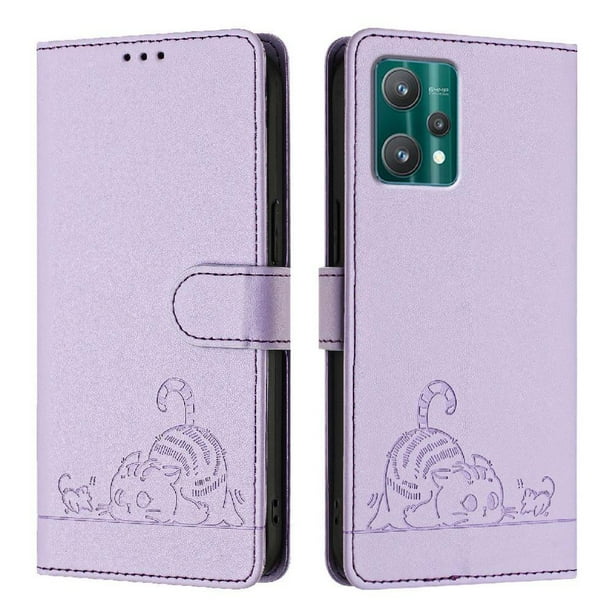 Funda tipo cartera FOXDOCK para Motorola Edge Plus 2023 con soporte, ranuras, RFID, diseño de gato