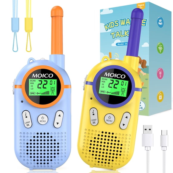 Walkie Talkies Recargables MOICO Alcance de 3 km 22 Canales
