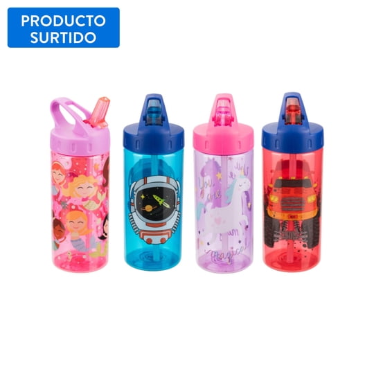 Botella Sipper Polietileno 473 Ml, Producto Surtido 1 Un 1 Un Haus
