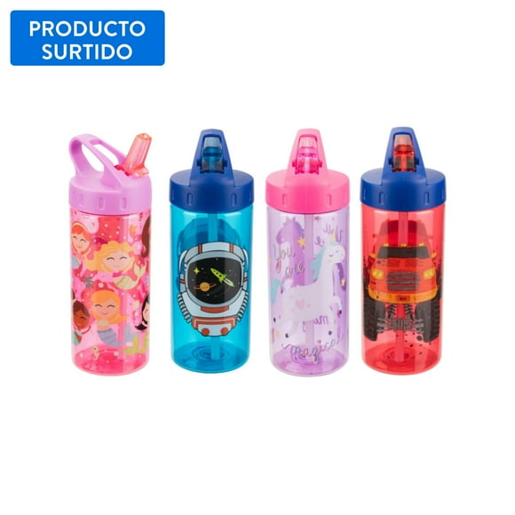 Botella sipper Polietileno 473 Ml, producto surtido 1 un